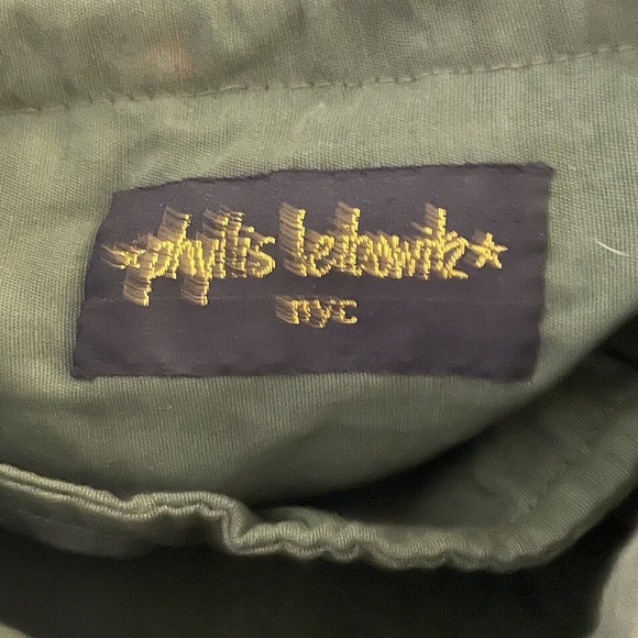 NWOT Phyllis Leibowitz Sequin Boho Small Drawstring Bag Green Gold $349 a26 - Picture 6 of 7